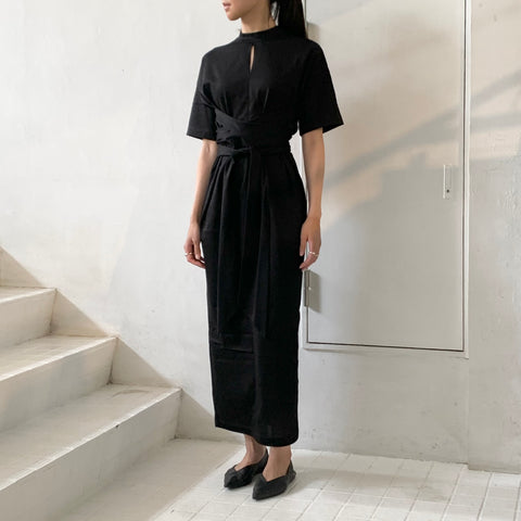 Mame Kurogouchi】 Suvin Cotton Jersey Dress MM23PF-JS703