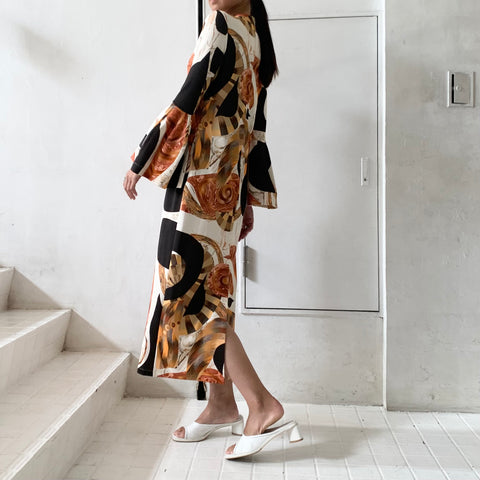 Mame Kurogouchi】 Marble Print I-Line Jersey Dress – ONENESS
