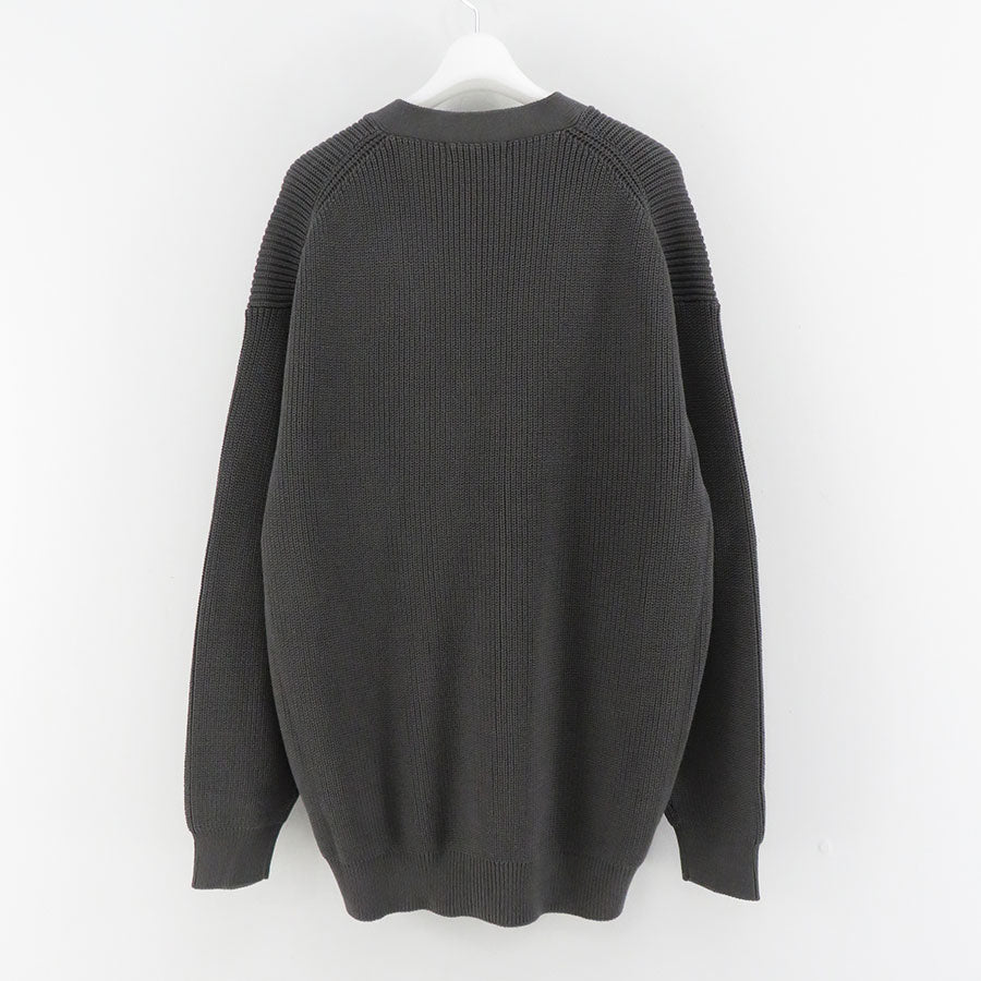 売り出し特価 Graphpaper Suvin Loose Rib Cardigan 黒 F