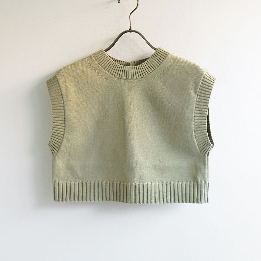 22SS AURALEE COTTON DRY KNIT VEST-