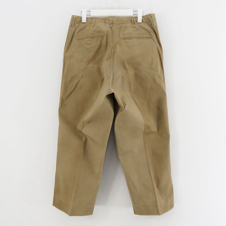 ・レショッ A.PRESSE 22aw US ARMY Chino Trousers 3 タバコ