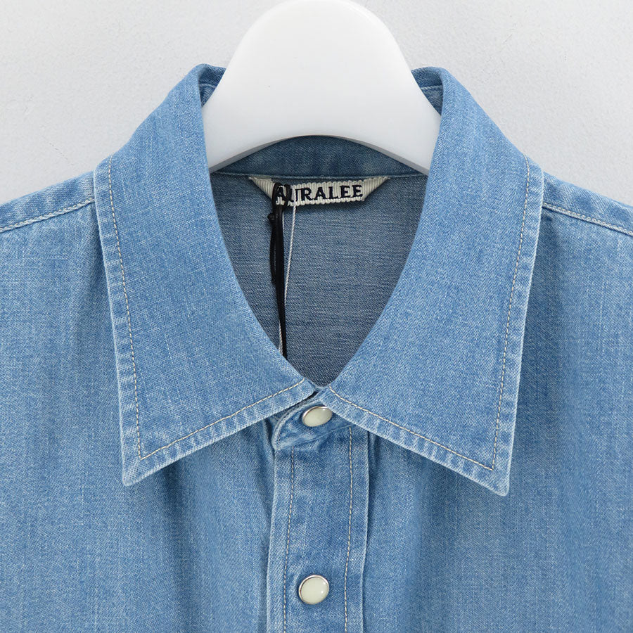 23ss 新品 SELVEDGE SUPER LIGHT DENIM SHIRT シャツ | estebanhermida