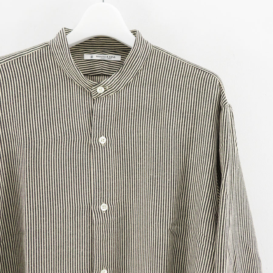 MAATEE\u0026SONS band collar shirts BLKBE | gulatilaw.com