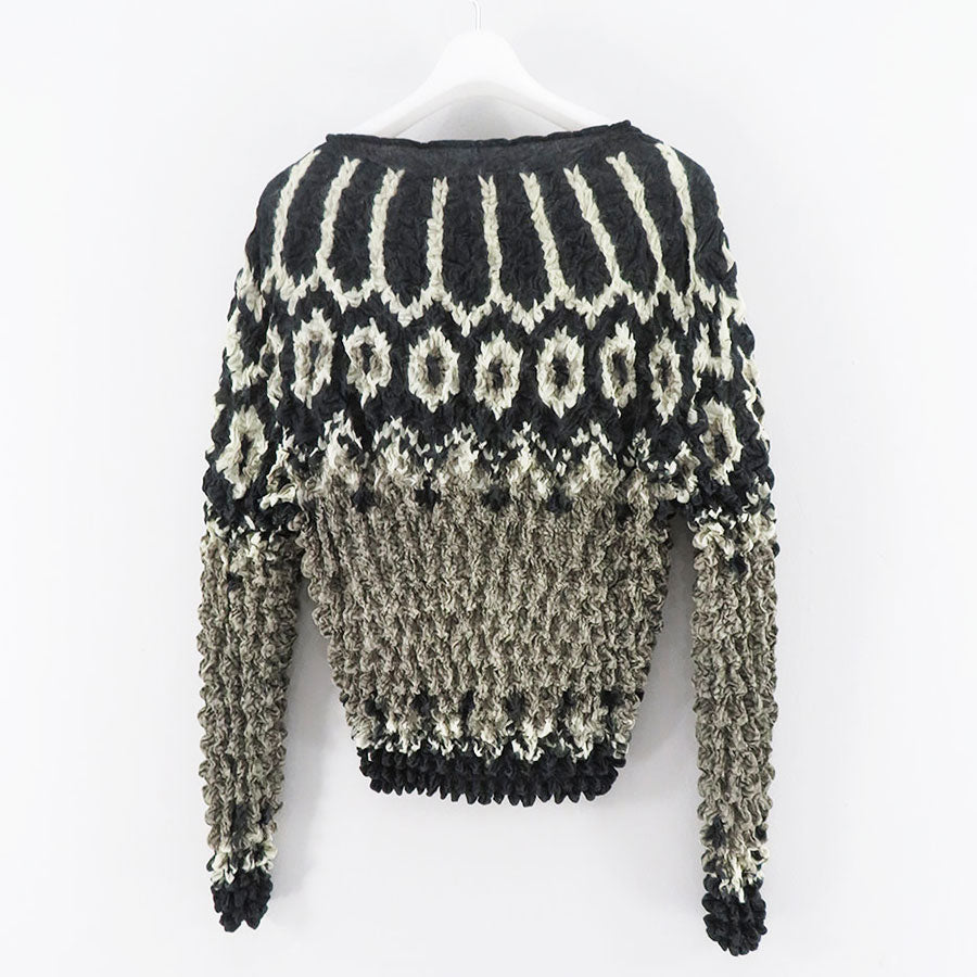 MASU 22aw POPCORN NORDIC SWEATER(MOCHA) Tシャツ | dermascope.com