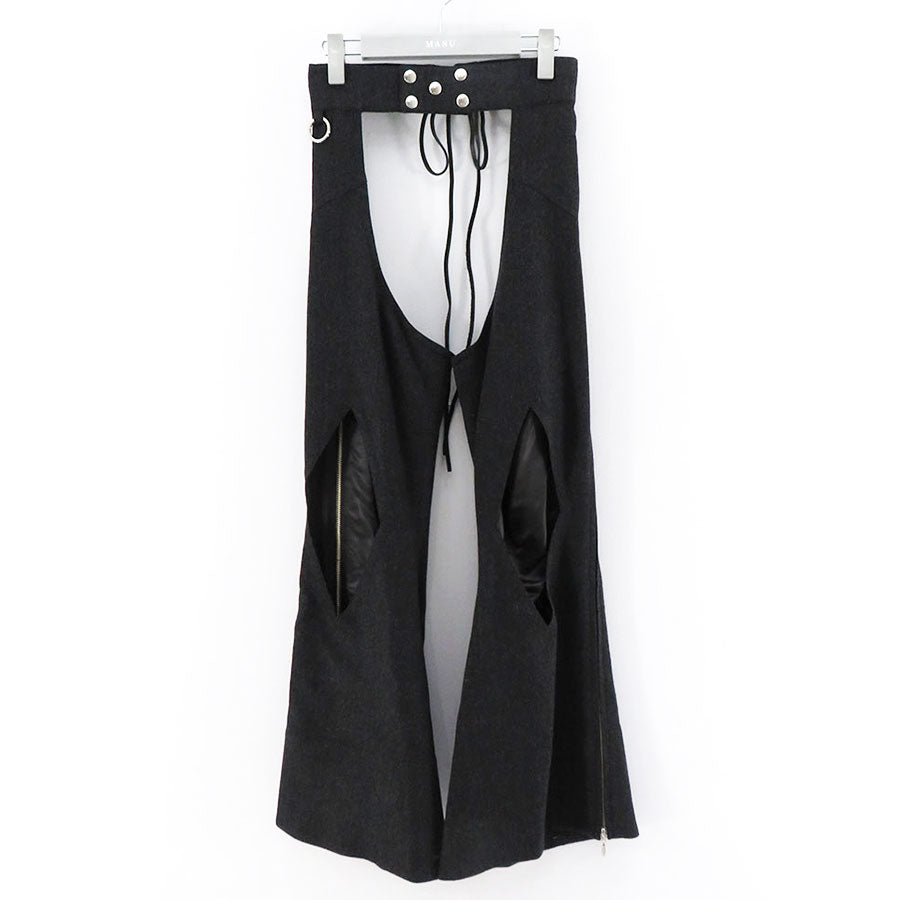 MASU 22aw TOWN CHAPS(CHRACOAL)-