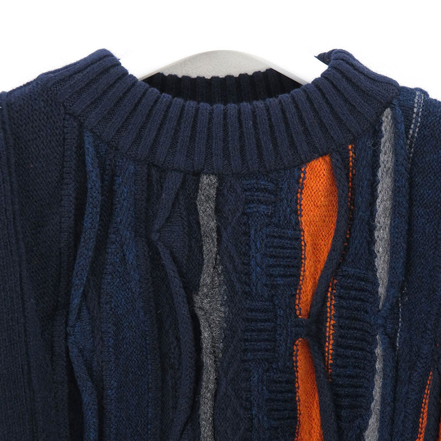 Tamme 22AW SLIT 3D KNIT PO NAVY sacai □とっておきし福袋□ www