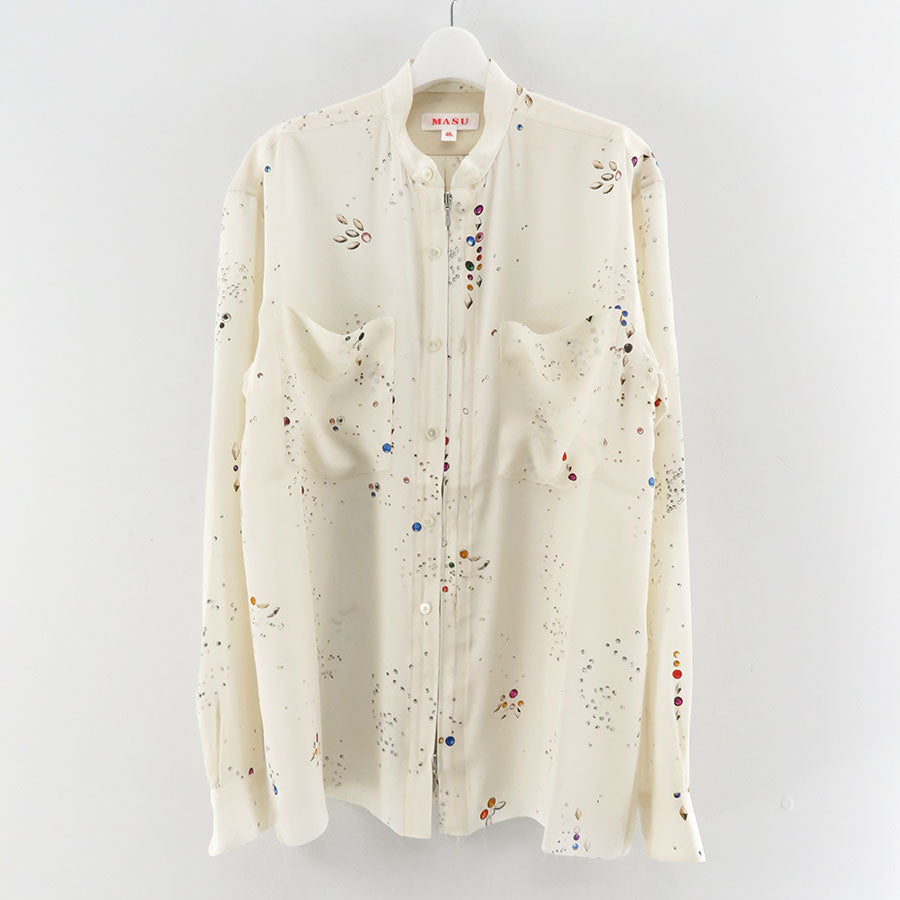 ❤️特価❤️ MASU 23SS ZIP-UP GALAXY SILK SHIRT - gioc.org