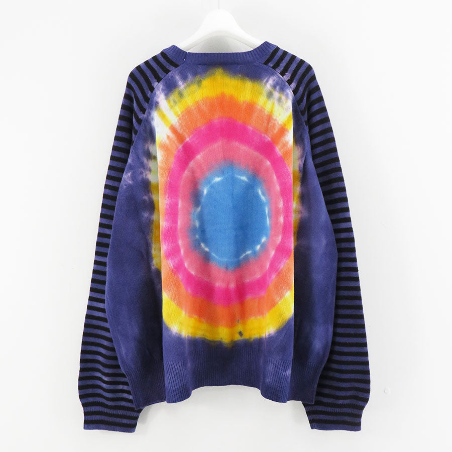 DAIRIKU】Heart Tie Dye Border Knit-