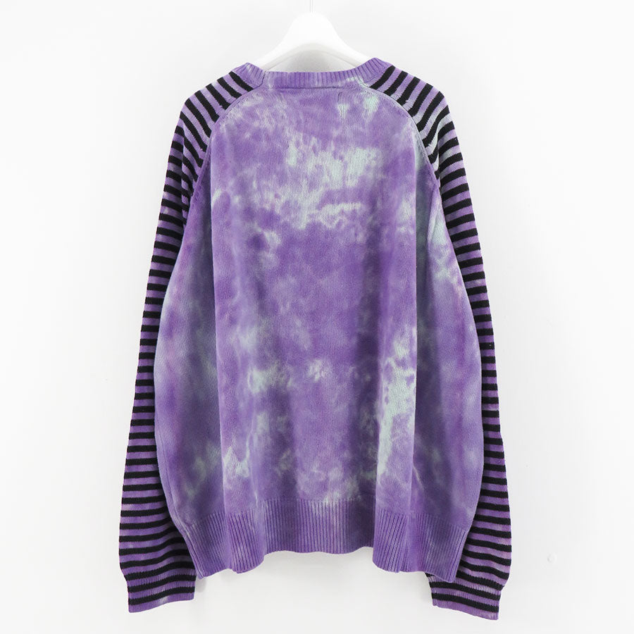 DAIRIKU】Heart Tie Dye Border Knit-