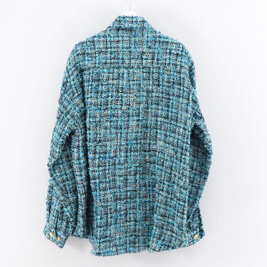 特売 AURALEE HOMESPUN TWEED SHIRTS BLOUSON - ジャケット/アウター