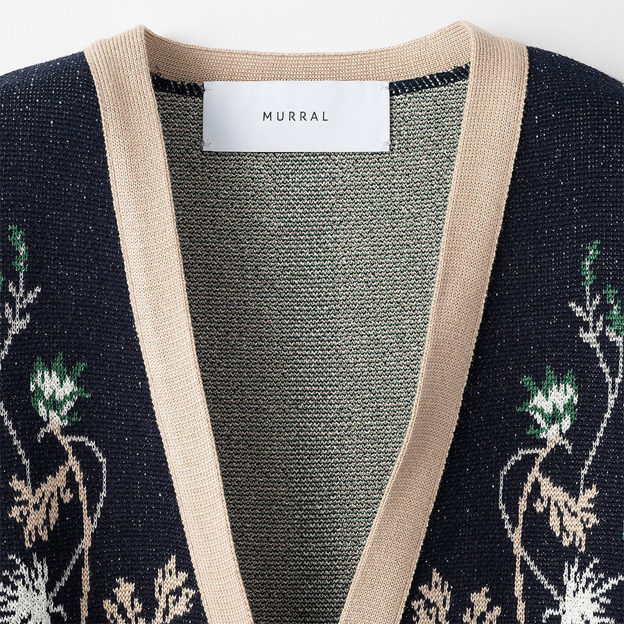 MURRAL/ミューラル】Garden flower knit cardigan MU23SS-0503の通販