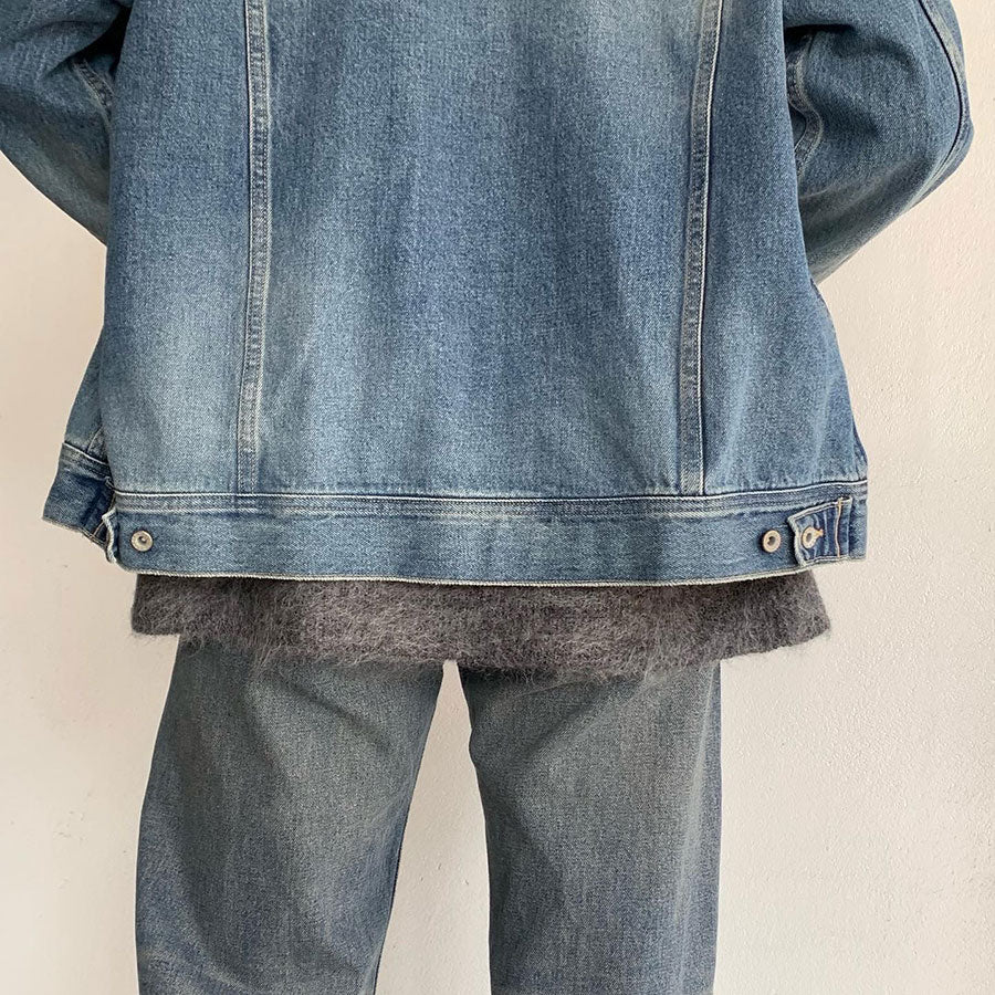 SALE 40%OFF ! , 【DAIRIKU/ダイリク】, Cross Embroidery Vintage Denim Jacket ,  22AWD-1