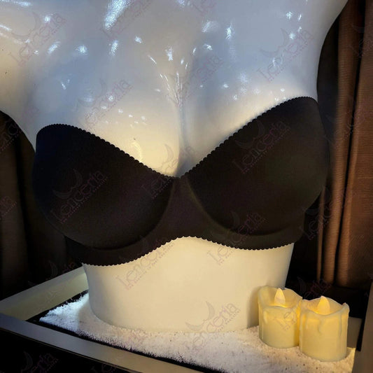Cherie strappy black pushup bra - extremely sexy (c61)