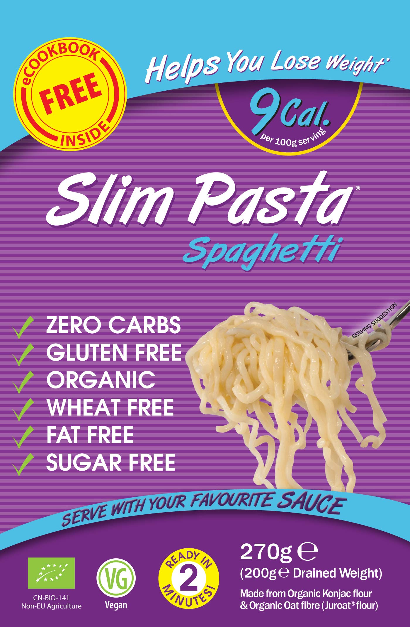 Spaghetti de konjac bio - Better Than Pasta - 385 g