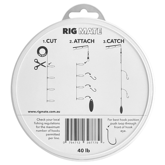 60 lb - Pre-tied dropper loop rigs – Rig Mate