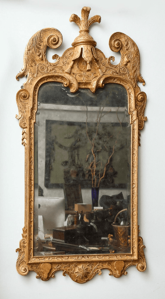 Charles II Silver Gilt Mirror – Clinton Howell Antiques