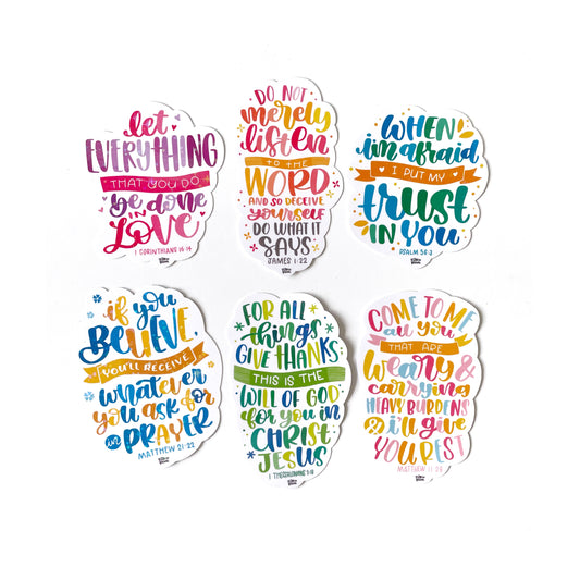 Bible Verse Sparkly Stickers - With You – MyLettersOfPraise