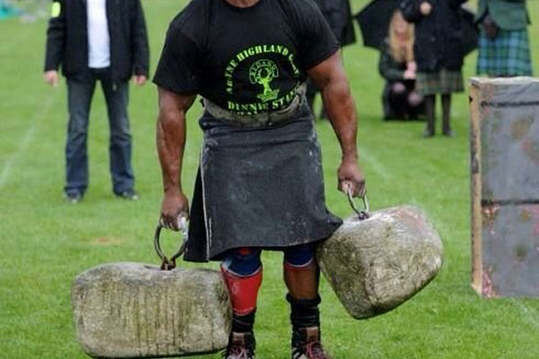 Mark Felix Lifting Dinnie Stones