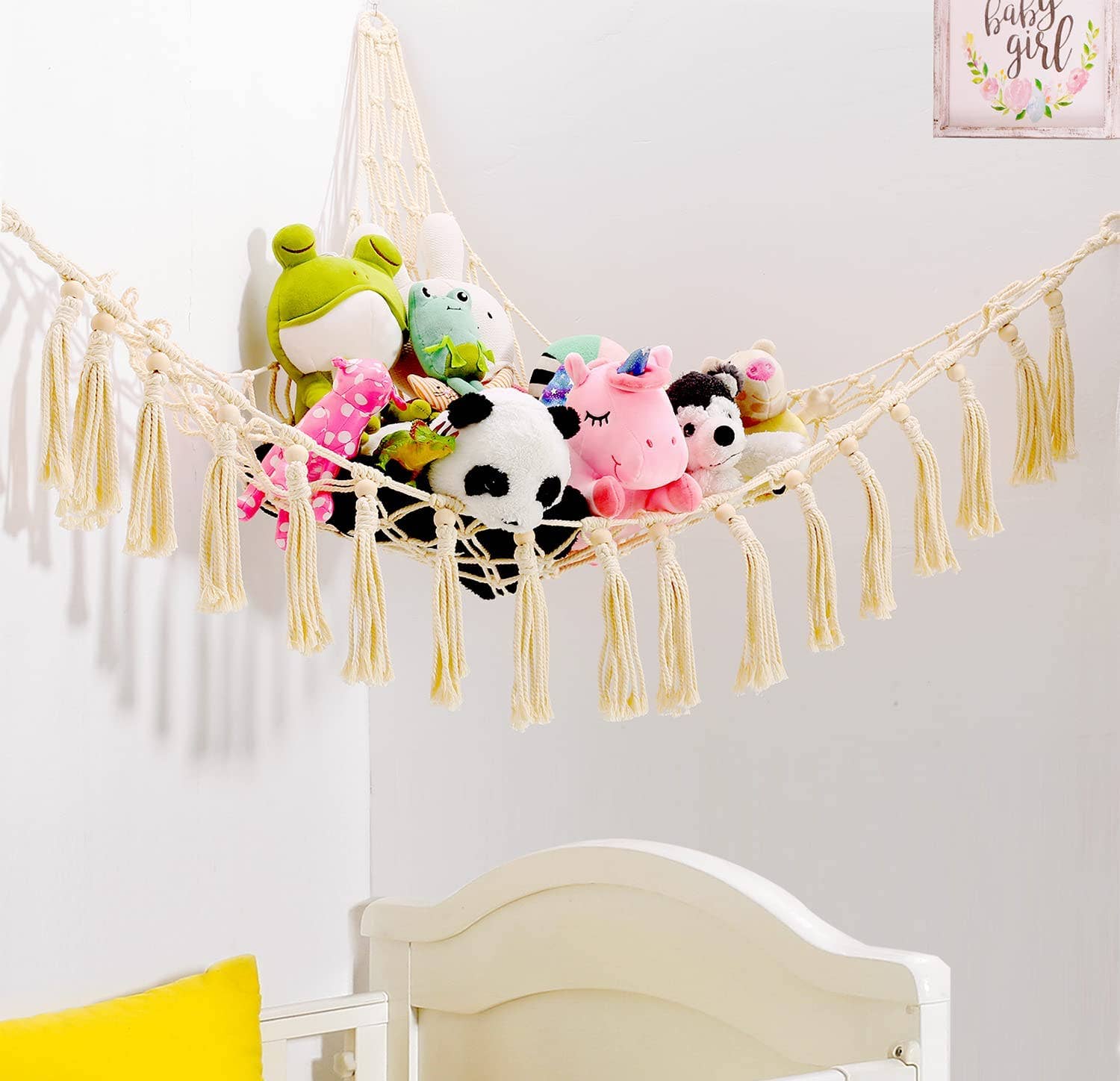 Plush Toy Net Macrame Hanging For Stuffed Animal Toy Storage