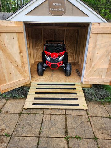 personalized mini garage for power wheels