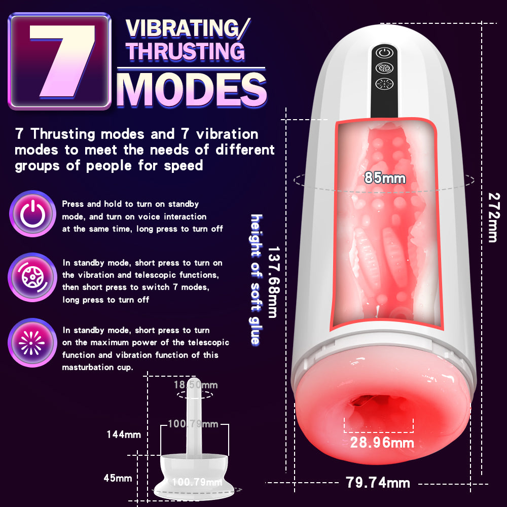 Aierle Thrusting drying heating vibrating  voice water bath masturbaton cup for men7
