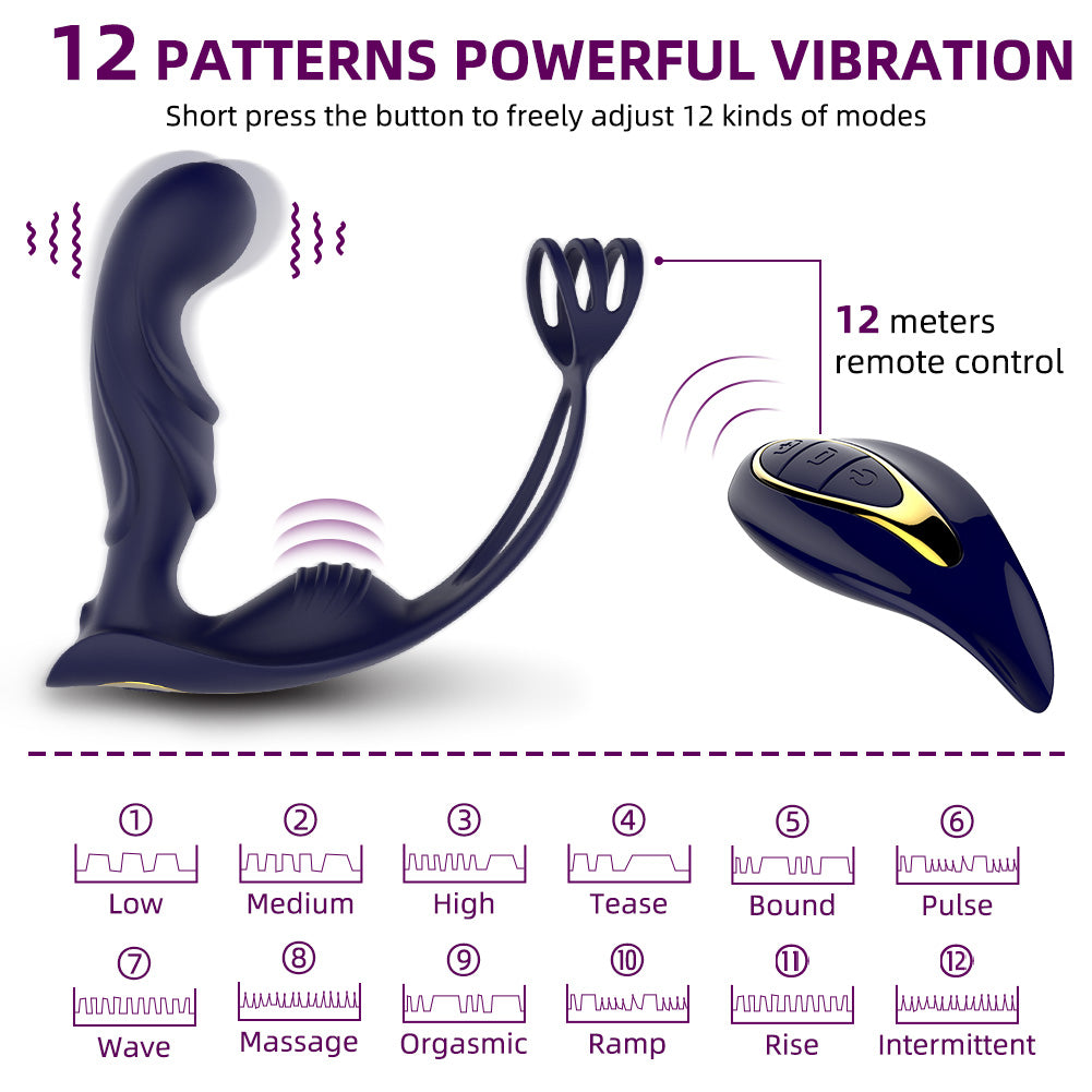 CHIQING I Butt Massager Anal Plug Cock Ring remote control (5)