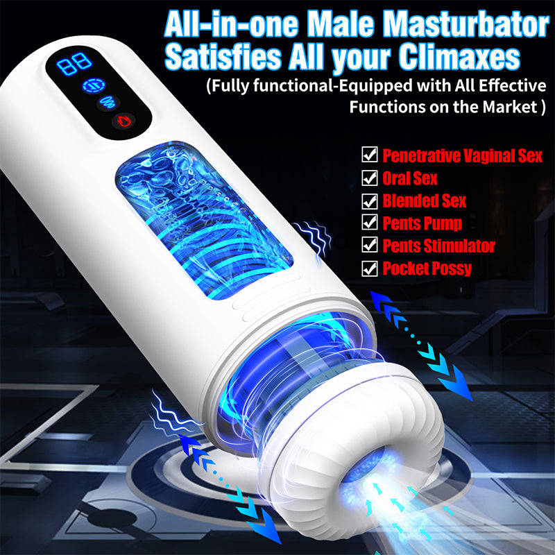 HGOD®MAX Jet Masturbator Cup Automatic Rotating Vibrating Pussy Stroker Masturbation Sex Toys for Men (5)