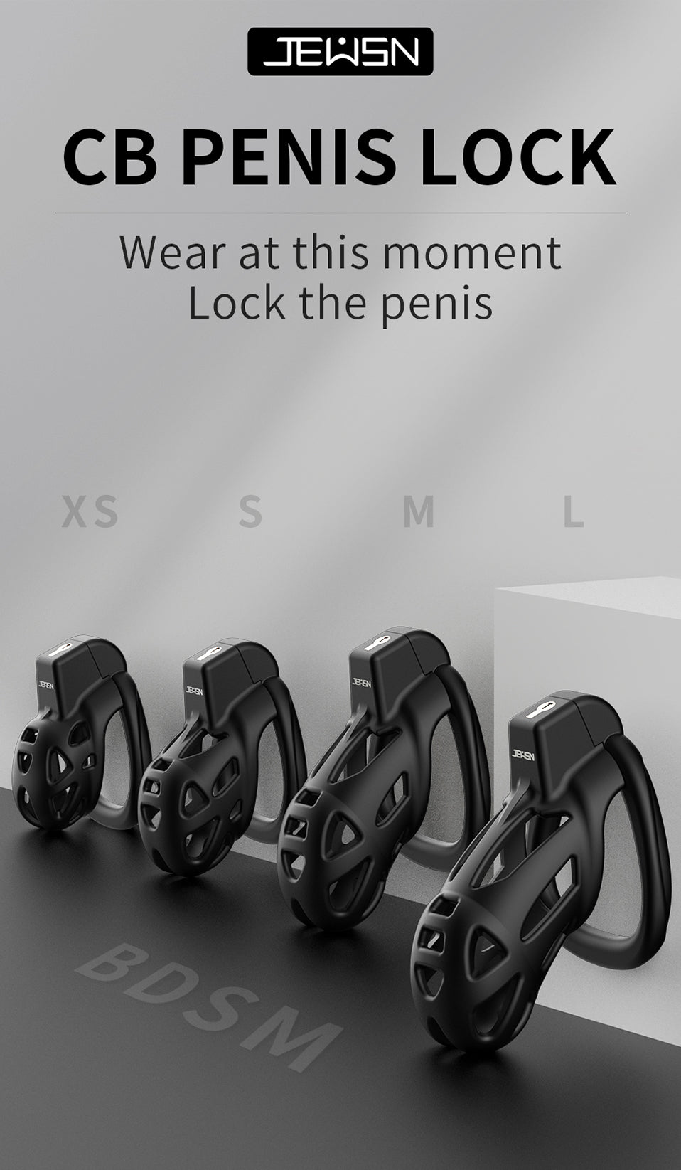 JEUSN CB PENIS LOCK male chastity cage adult penis Rings sex toy 1