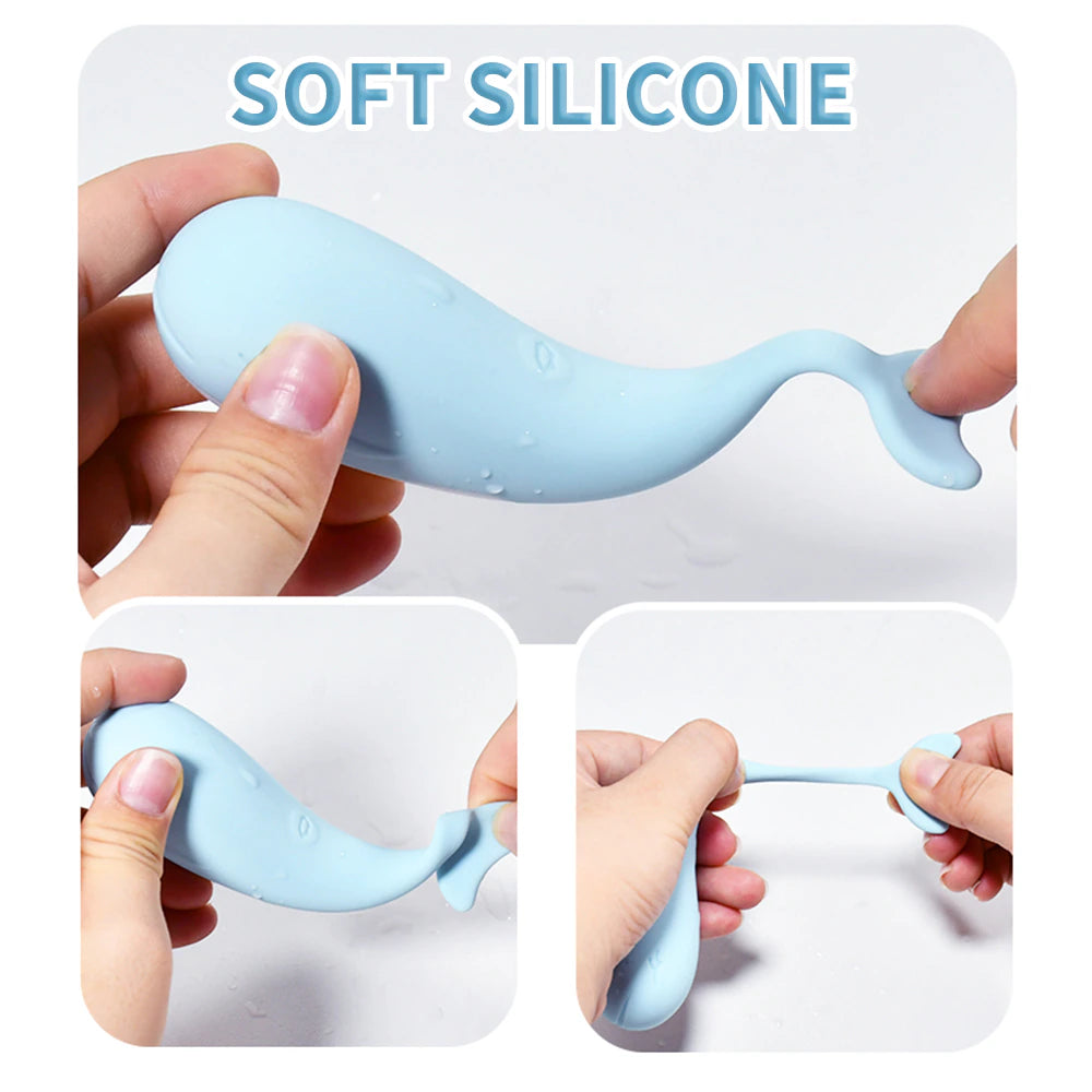 Little Whale Vibrator Remote Control  Egg Vaginal G-spot Clitoral Stimulator-4