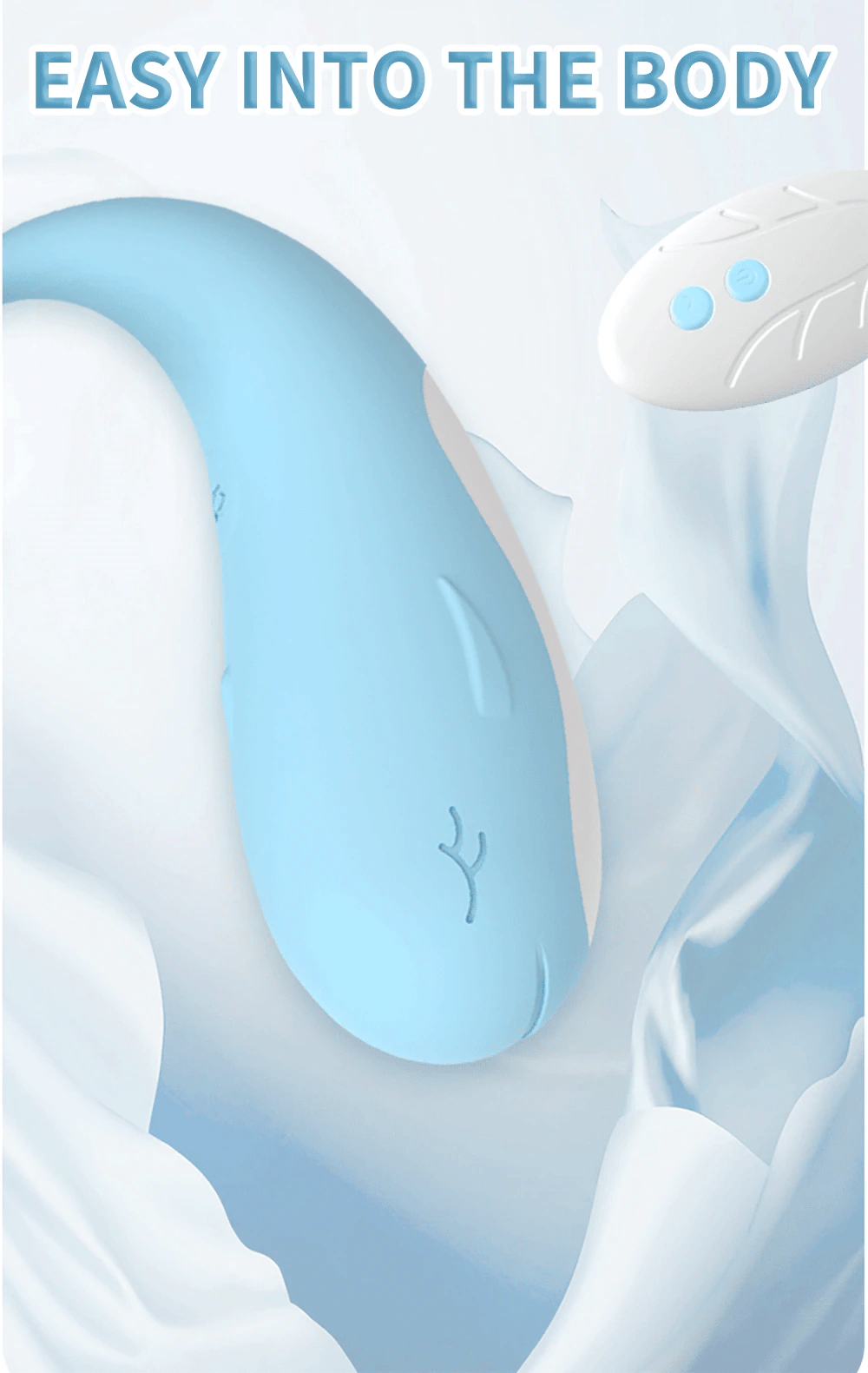 Little Whale Vibrator Remote Control  Egg Vaginal G-spot Clitoral Stimulator-5