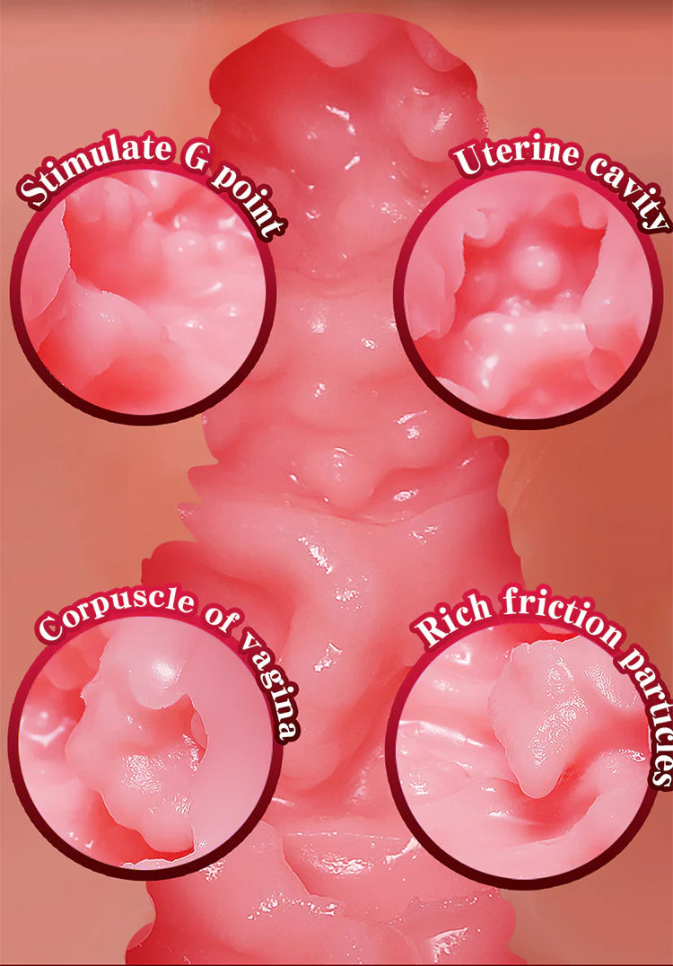 Lulucup® Celebrity-inspired Butt Masturbator Lifelike Tunnel, Multi-Stimulation, Male Masturbation Toy9