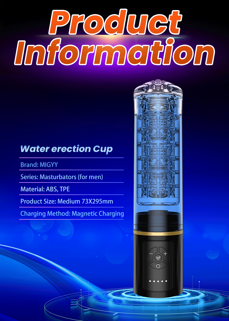 MIGYY®Male water erection Cup Hydrotherapy Suking and thrusting water bath masturbator23