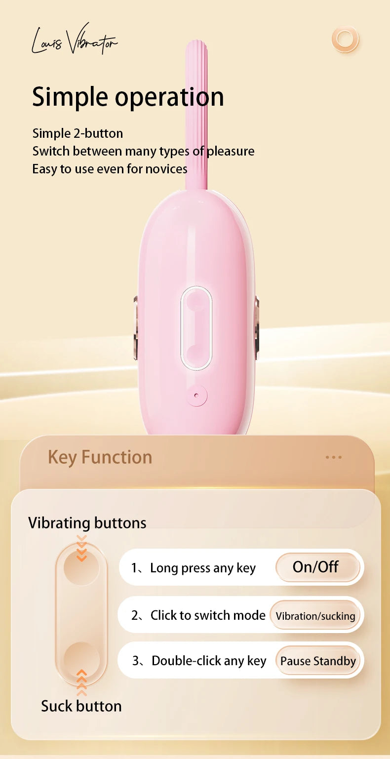 OTOUCH®Suction vibrator-Louis VIBRATOR latest women's clitoris and sensitive areas massager18