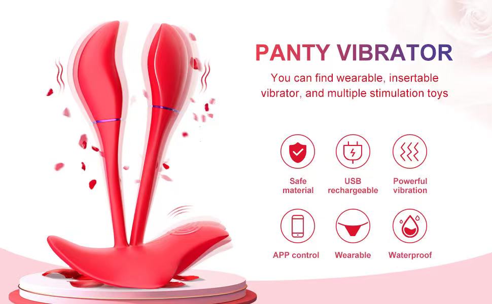 Panty vibrator APP control wearable insertable vibrator Multiple stimulation toys for women6