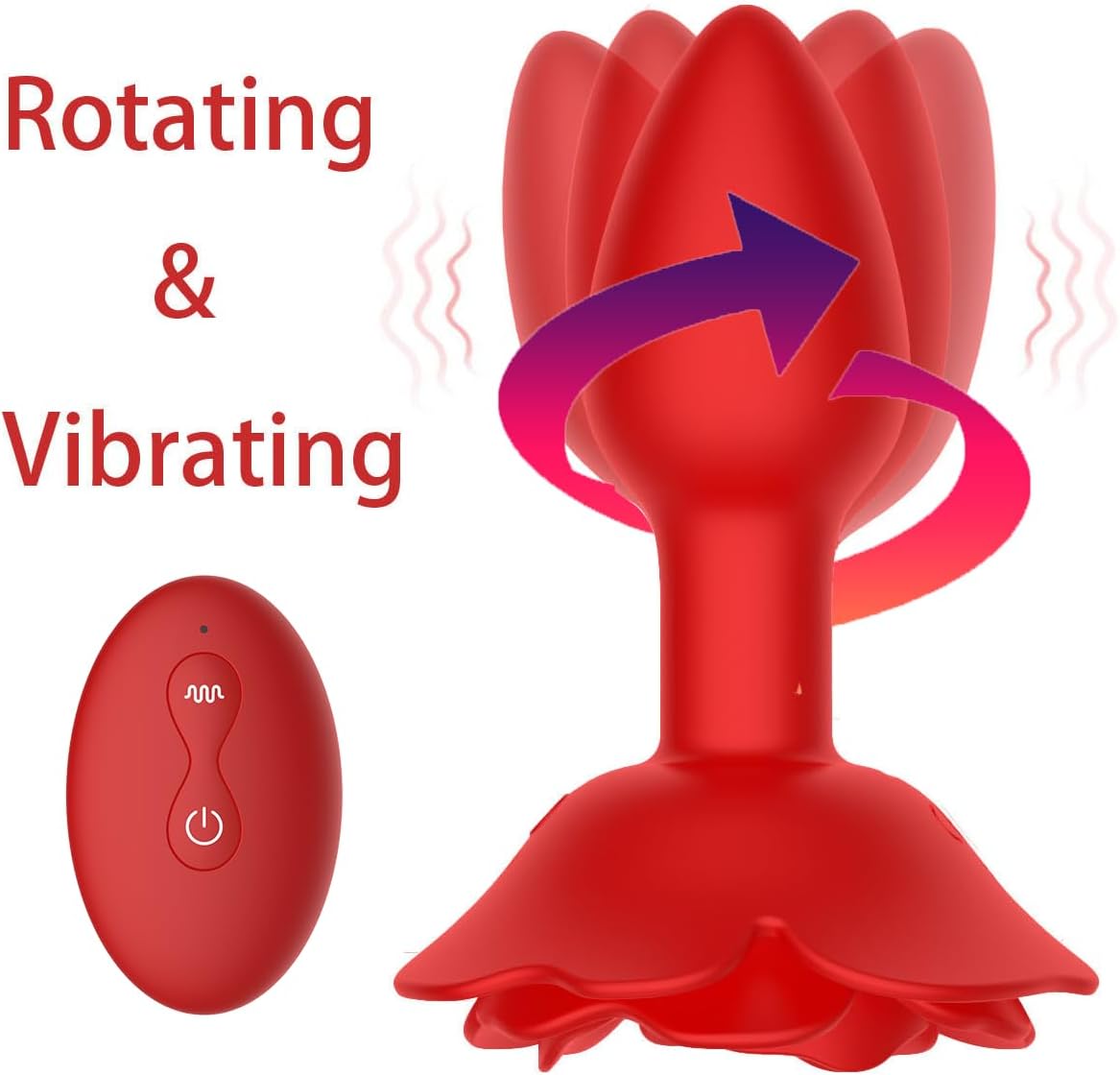 QiaRan®Vibrator Anal Butt Plug Male Prostate Massager Rechargeable Sex Toys for Men1