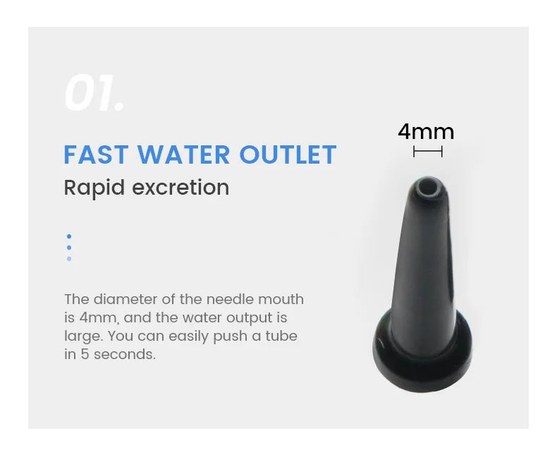 Rooｍfun Anal Cleaner with relaceable needles 280ml large capacity 4mm water outlet8