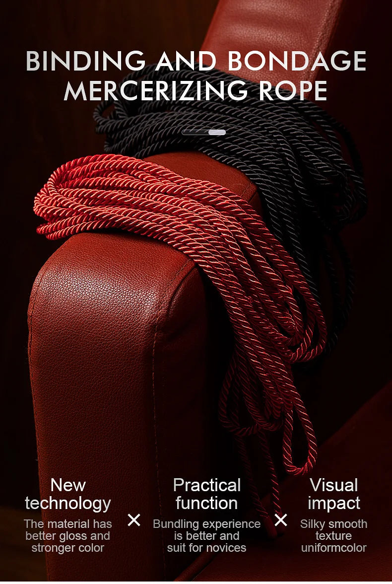 Roomfun®BDSM Binding and bondage mercerizing rope 8M soft rope for sex Game1
