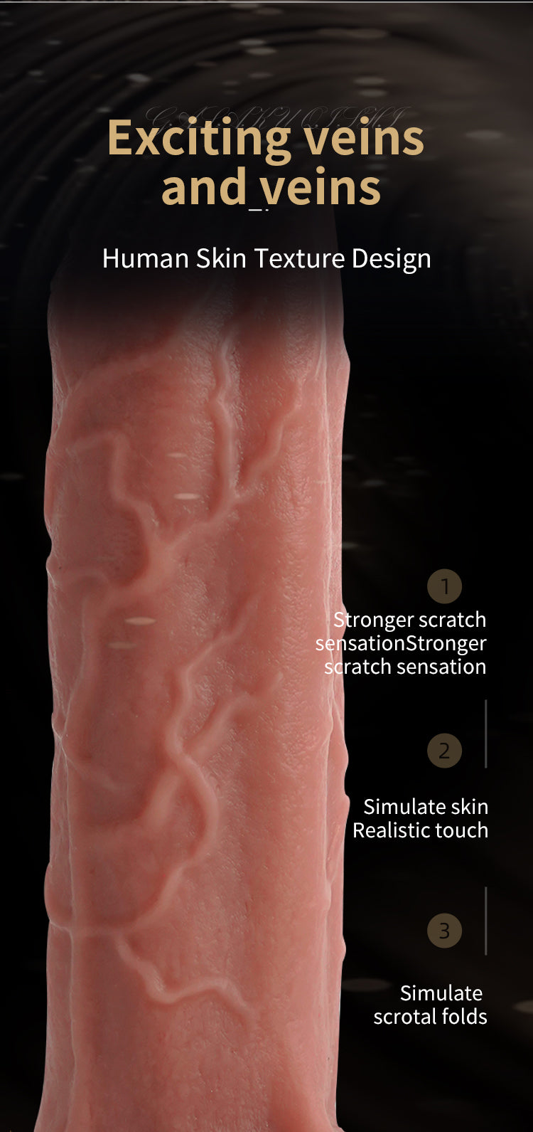 Touch Girl dildo Knight's penis flesh color multiple size for women9