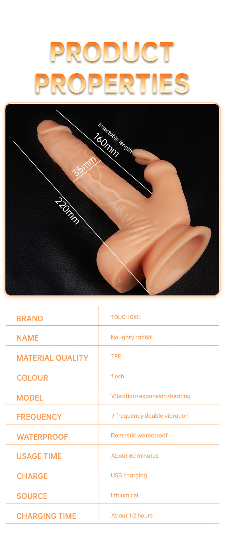 Touch girl naughty rabbit high-speed motor crisp hemp G spot vibrator (15)