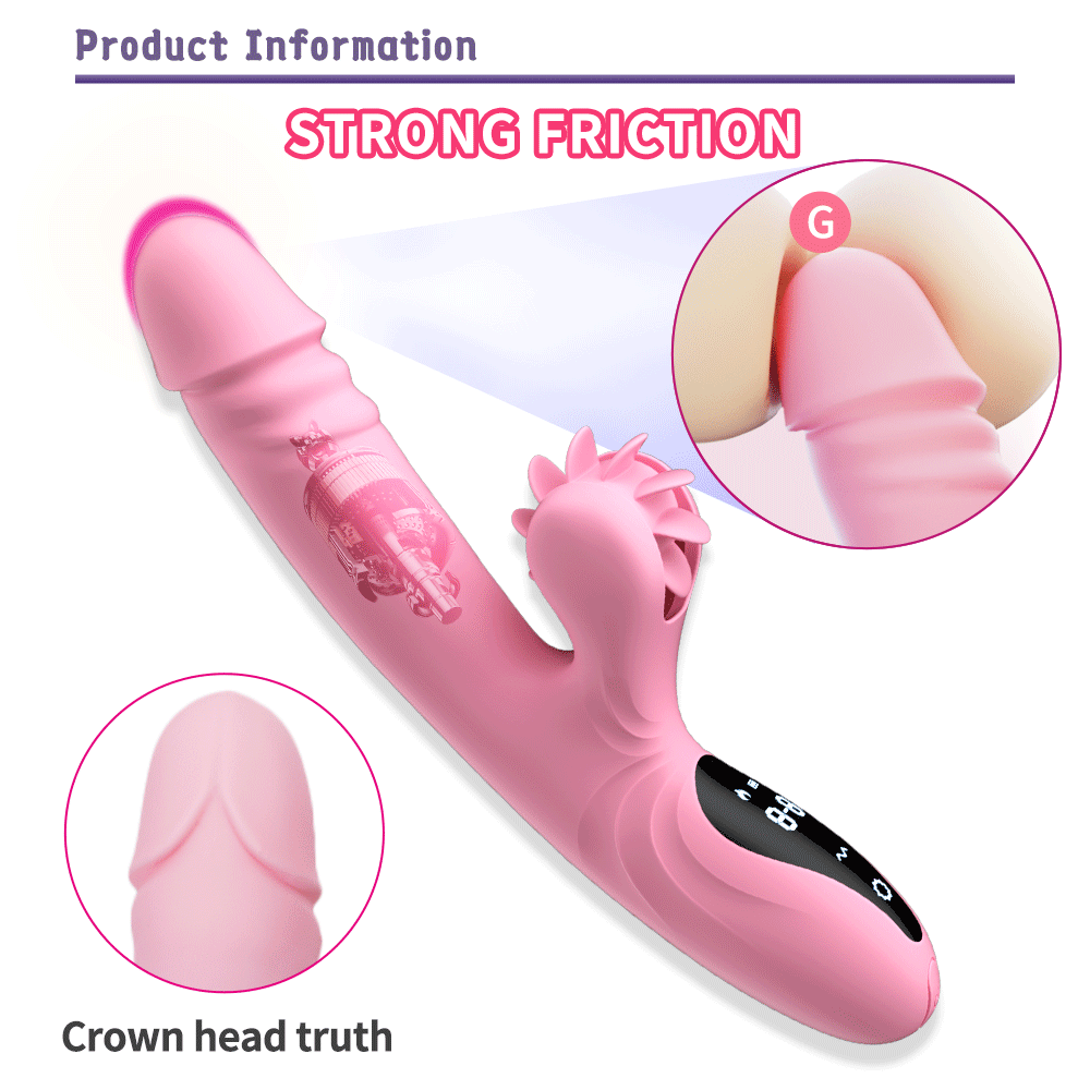YEAIN®Hot wheel telescoplc vibrators tongue licking high frequency retraction female masturbation stick7