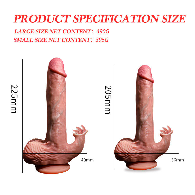 YEAIN®Mount Taishan massculine3 Tarzan Dildo G point tonuge licking stretching heating double shock remote control10