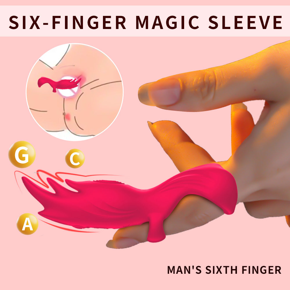 YEAIN®Six-finger magic set vibrating teaser with 12 frequency vibration (2)