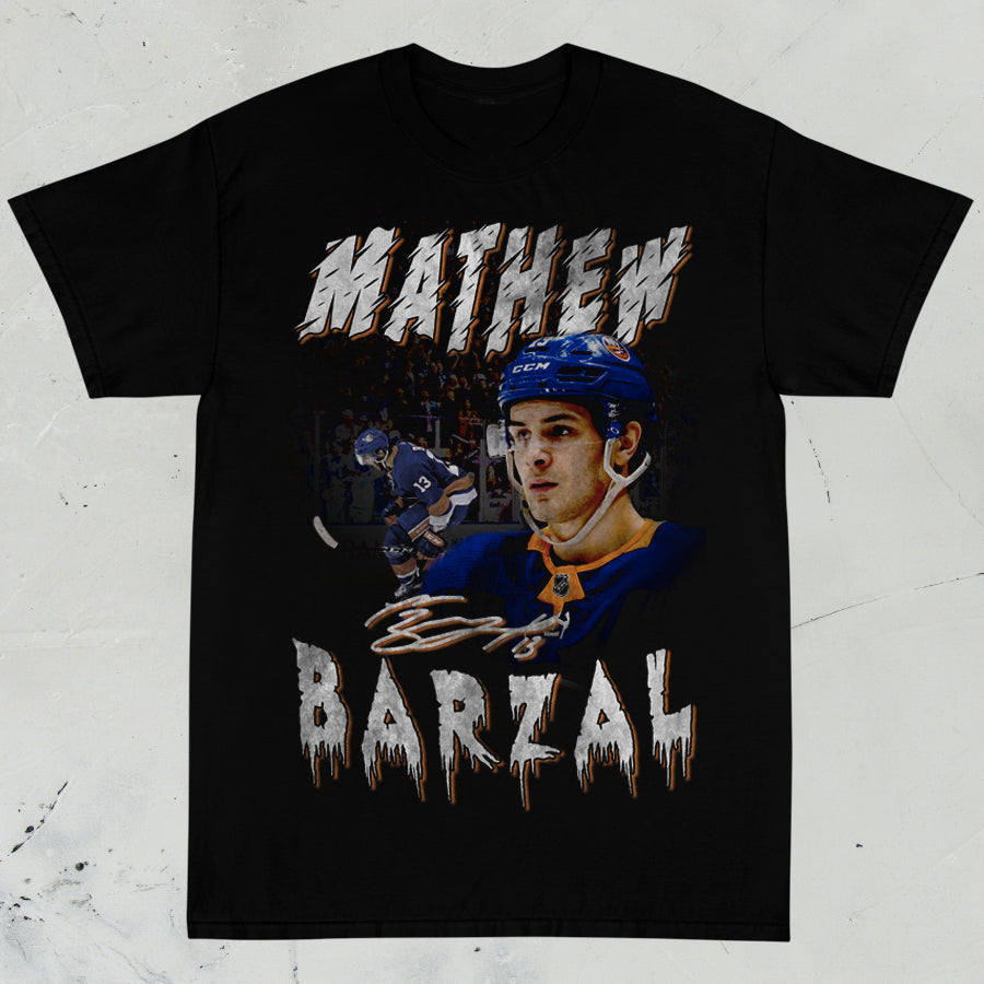 Mathew Barzal - New York Hockey Graphic Tee - STREETWEAR