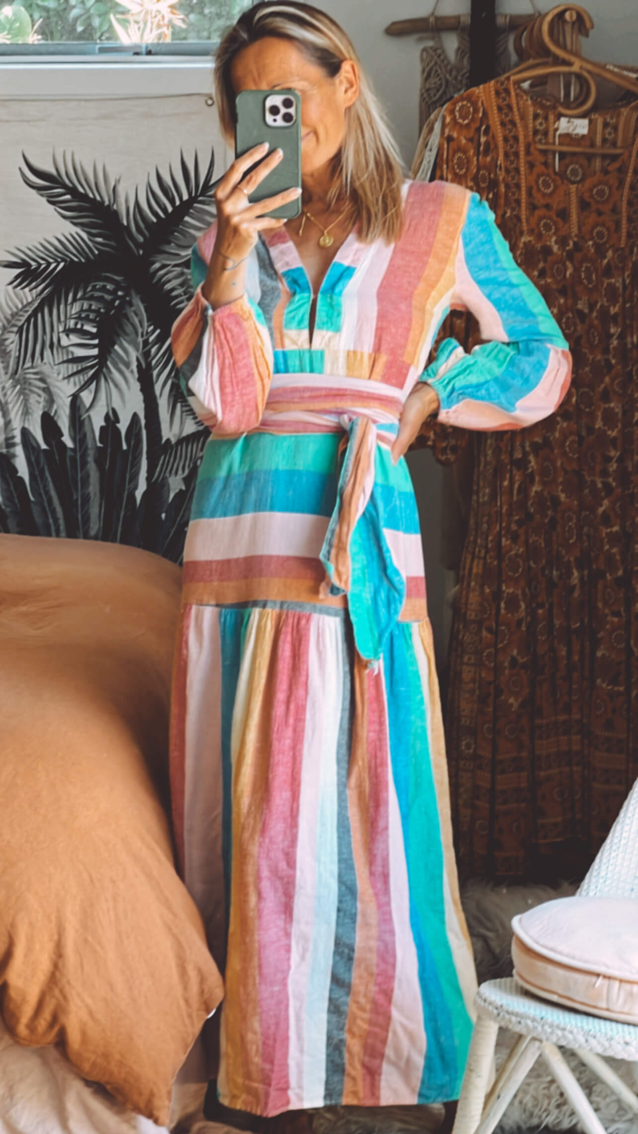 billabong x sincerely jules mix it up maxi dress