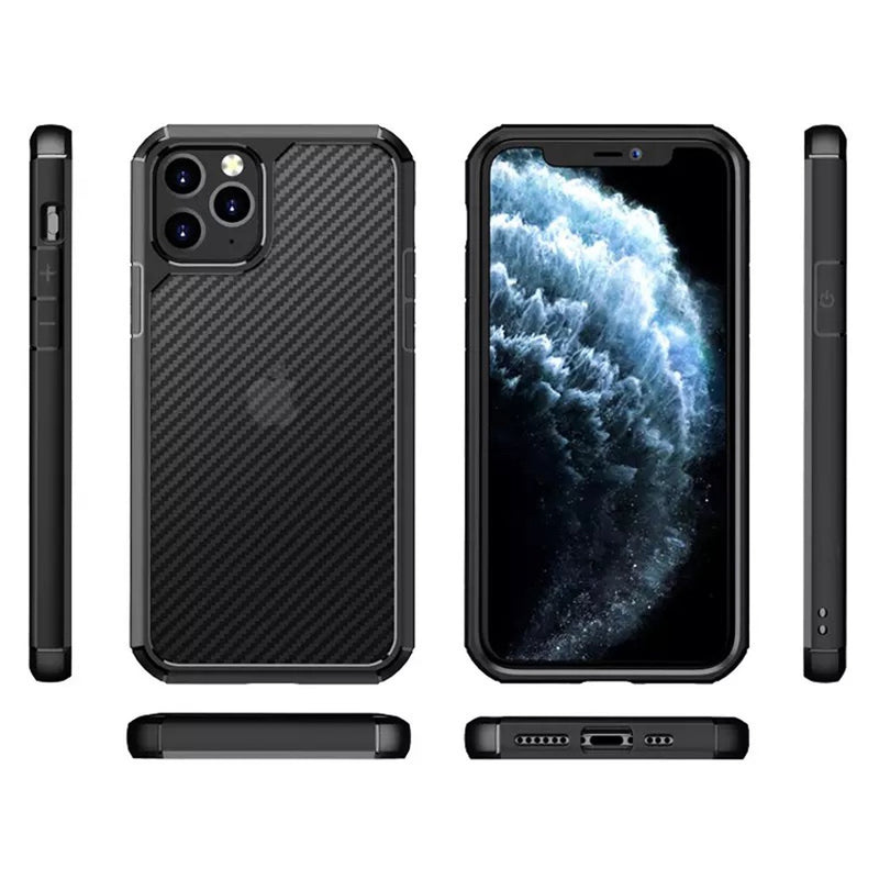 Carbon Fiber Matte Shockproof Case For iPhone 11&12 Series – Aprozone