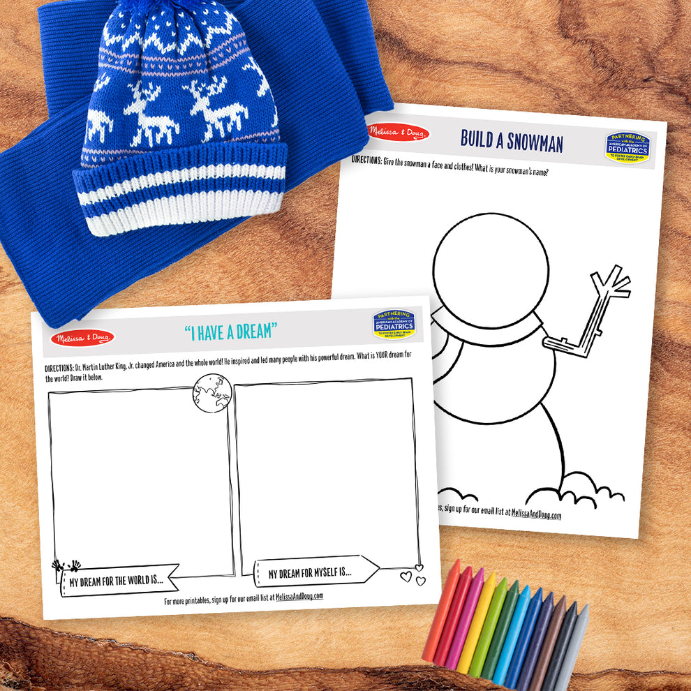 Build A Snowman Activity Kit For Kids - Free Printables!