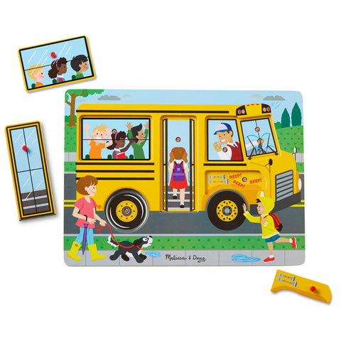 Melissa & Doug Fun Activities for 2-Year-Olds The Wheels on the Bus Sound Puzzle