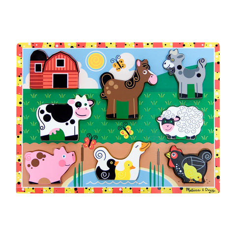 Melissa & Doug Fun Activities for 2-Year-Olds Chunky Farm Puzzle