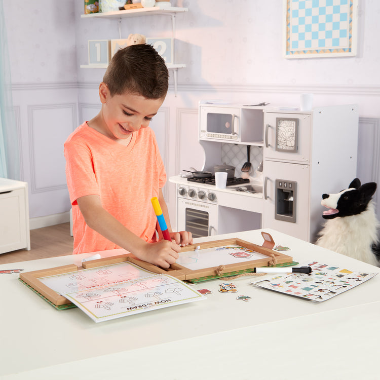 Natural Play: Play, Draw, Create Reusable Drawing & Magnet Kit – Princesses