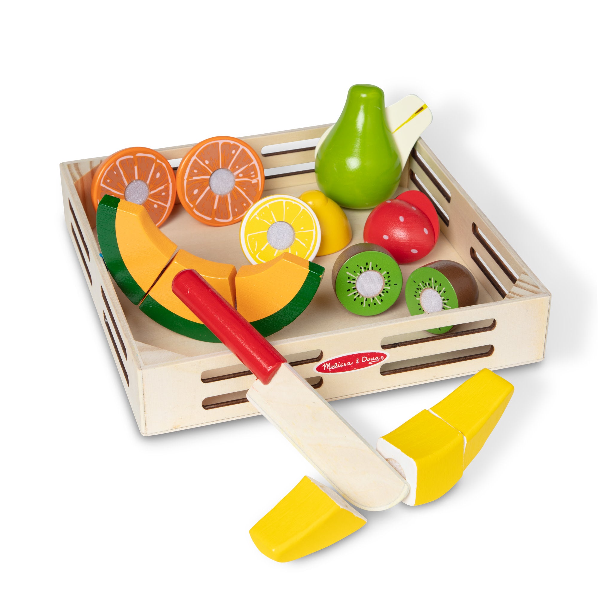 Wooden Play Food for Kids Kitchen toys for toddlers Cutting Pretend Toy  Food wooden Fruits Vegetables Gift for Boys Girls Educational Toys 